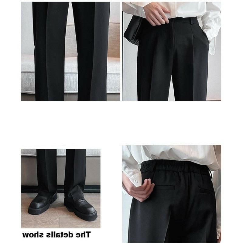 Pantalon Large Taille Haute Boutonné pour Homme