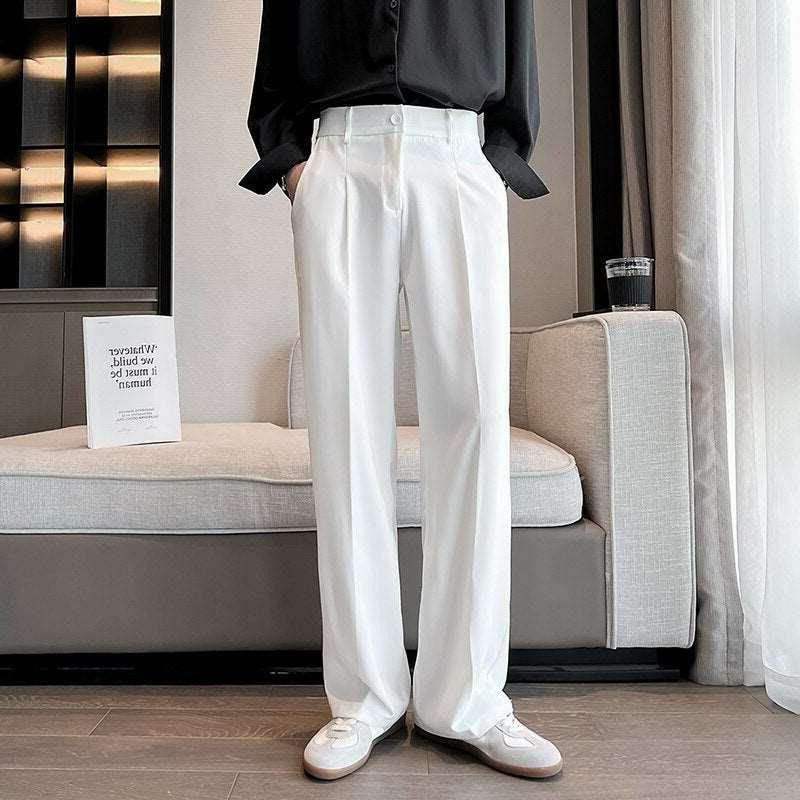 Pantalon Large Taille Haute Boutonné pour Homme - View 4