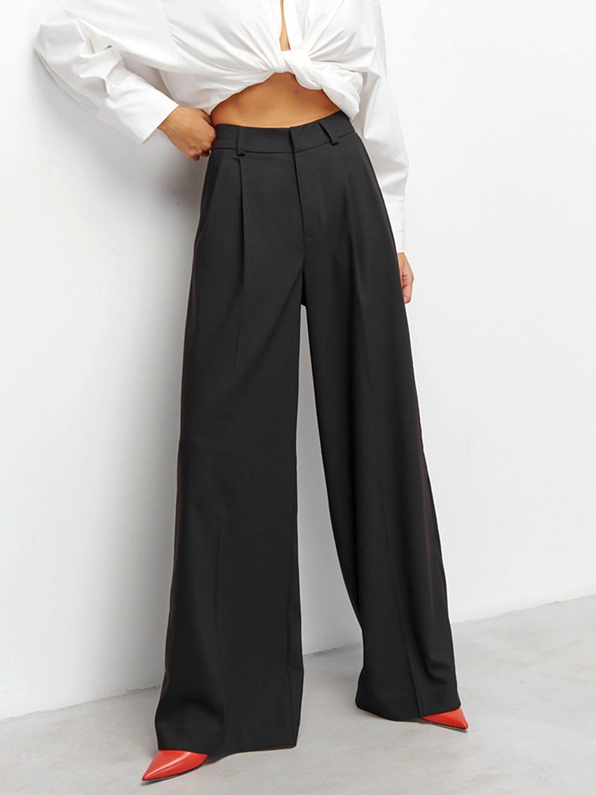 Pantalon Large Taille Haute pour Femme