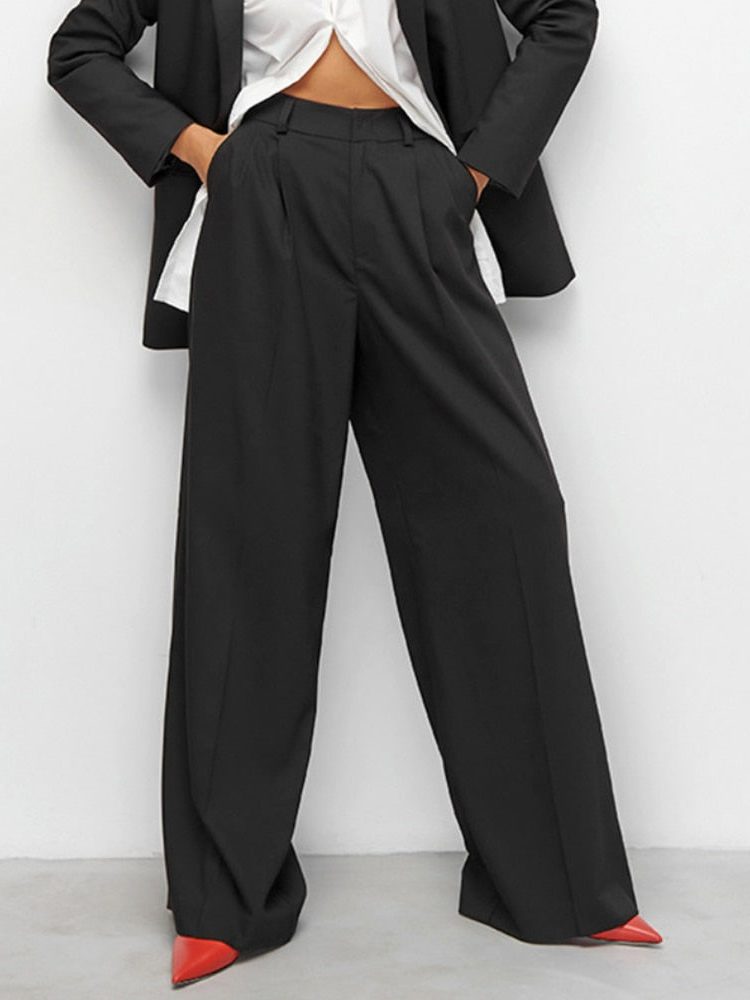 Pantalon Large Taille Haute pour Femme - View 2