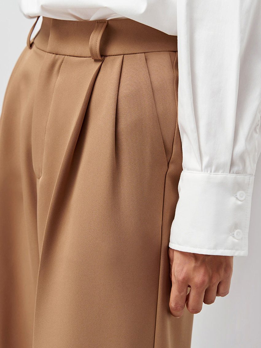 Pantalon Large Taille Haute pour Femme - View 3