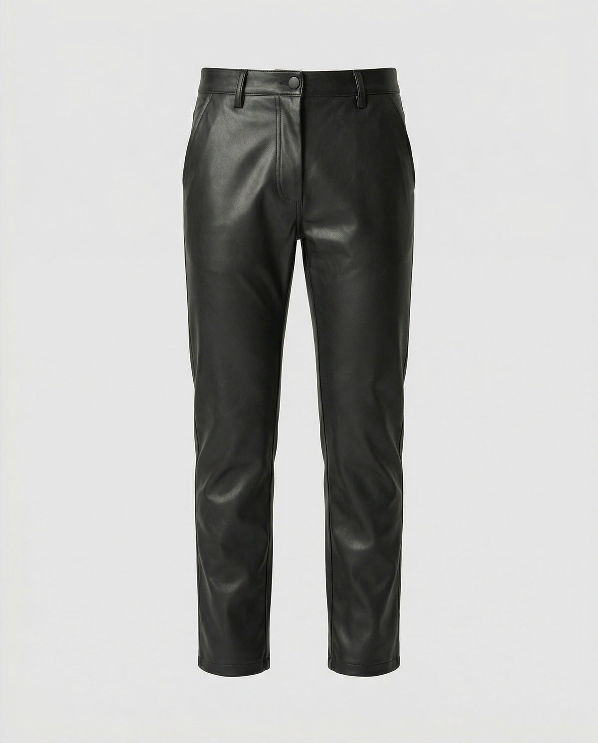 Pantalon Slim Fit en Cuir Synthétique pour Homme - View 5