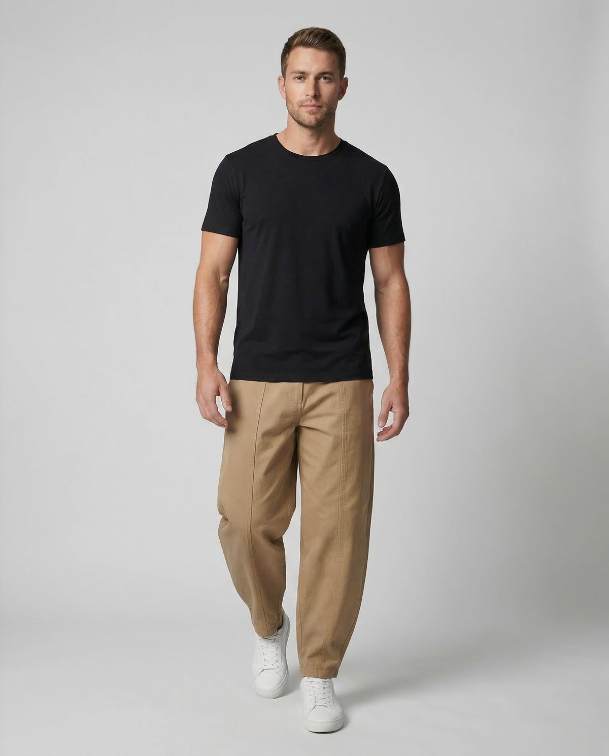 Pantalon Twill Large Droit pour Homme