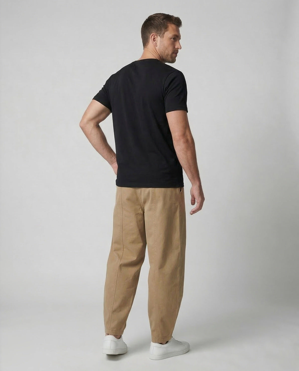 Pantalon Twill Large Droit pour Homme - View 4