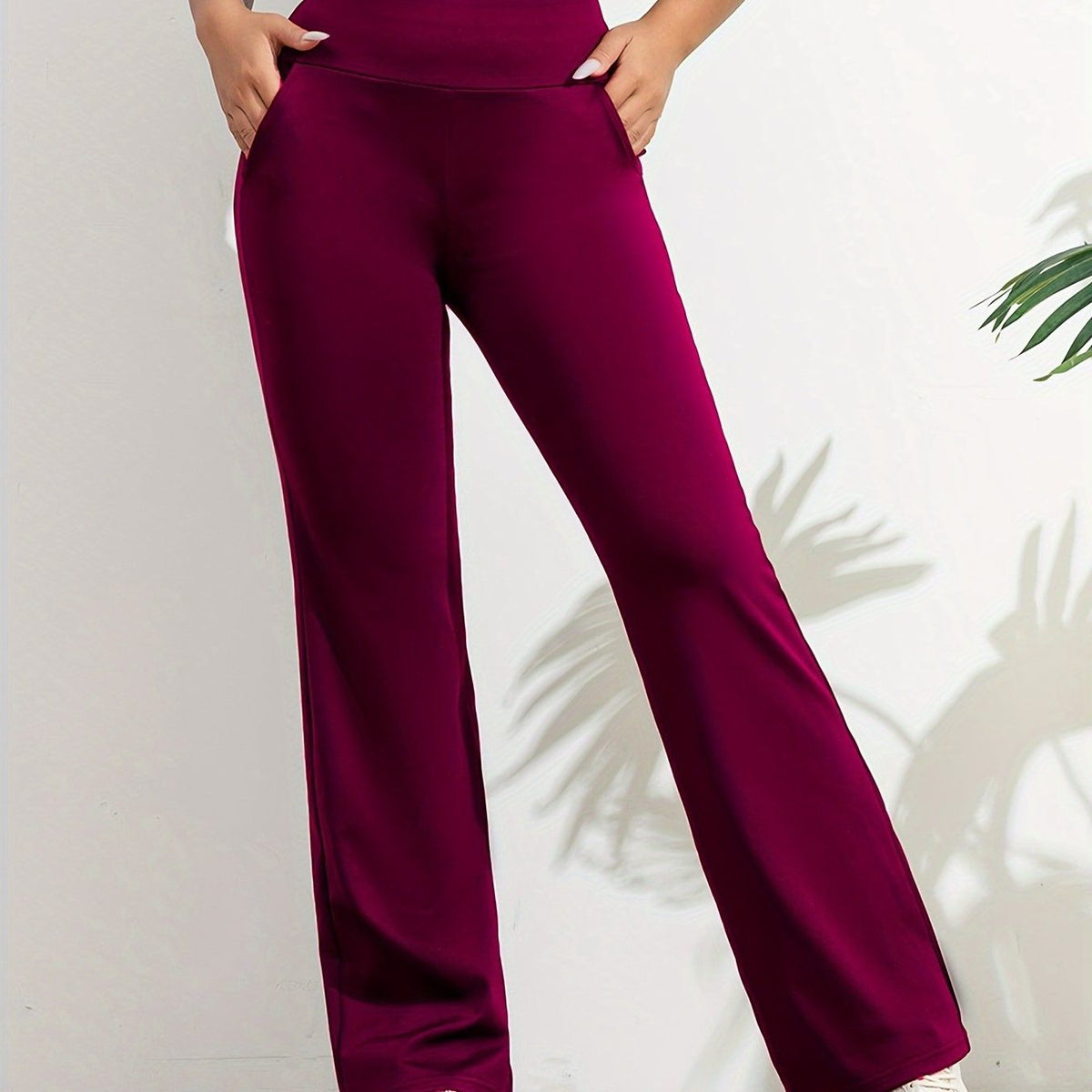 Pantalon Évasé de Jogging Taille Haute pour Femme - View 9
