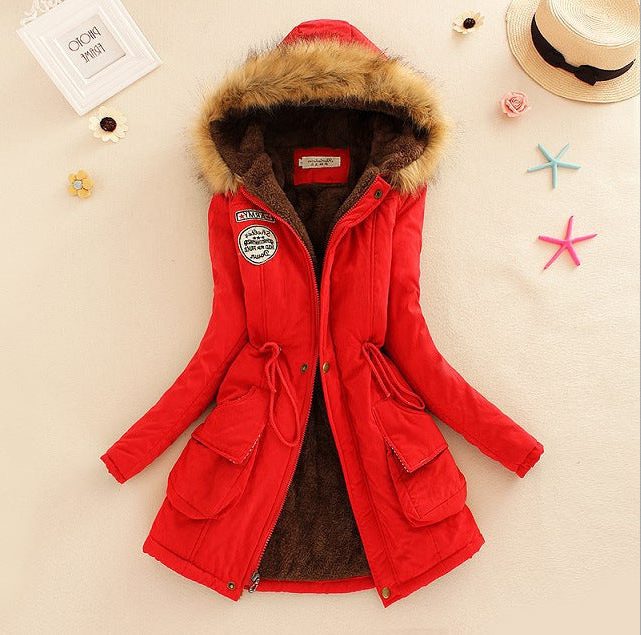 Parka à Col Fourrure Amovible avec Poches pour Femme - View 2