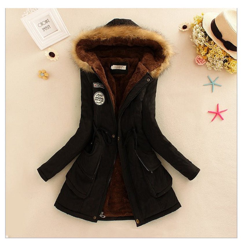 Parka à Col Fourrure Amovible avec Poches pour Femme - View 5