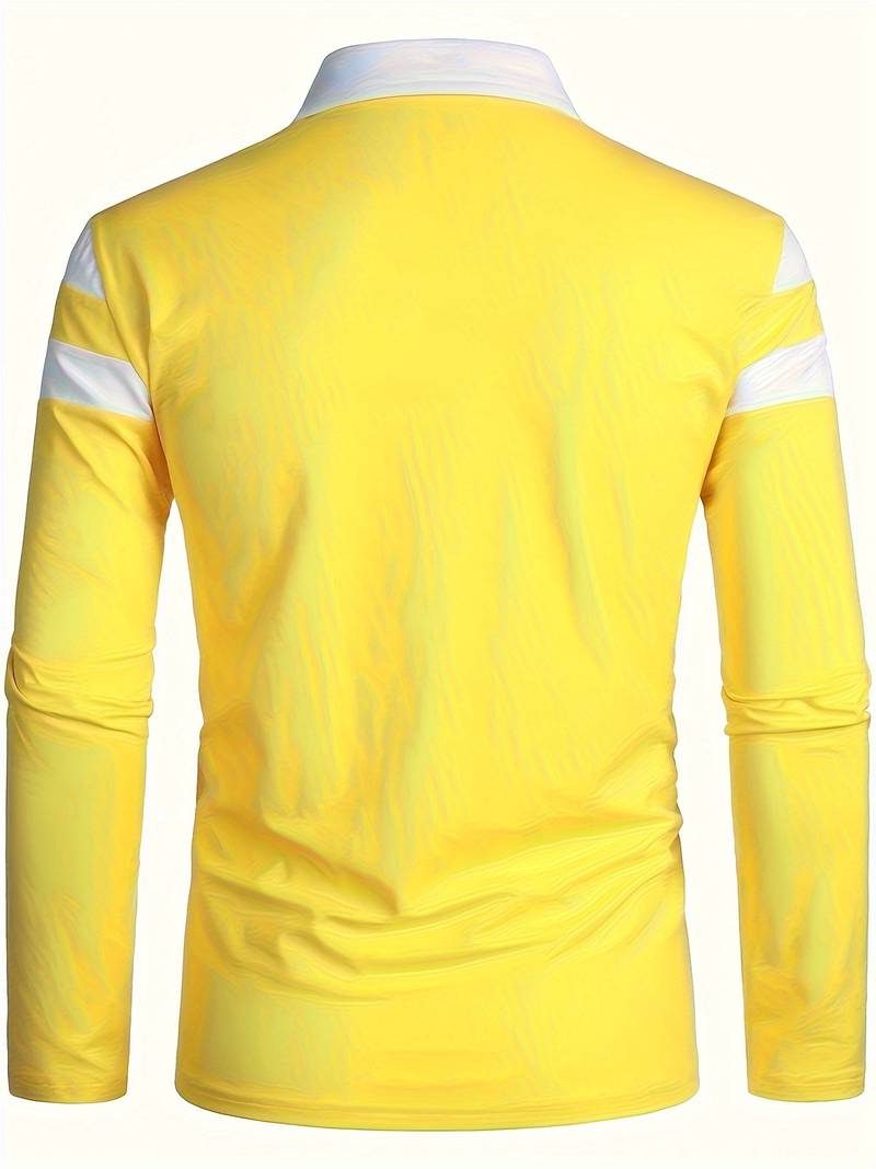 Polo à Manches Longues avec Fermeture Éclair pour Homme - View 16