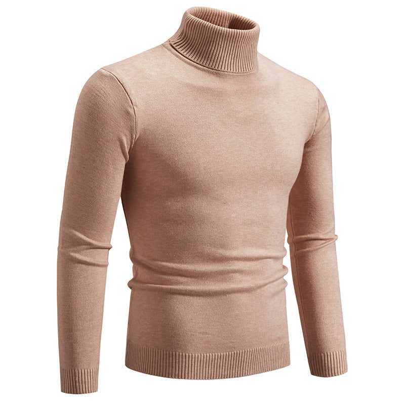 Pull Col Montant en Coton pour Homme - Marron clair