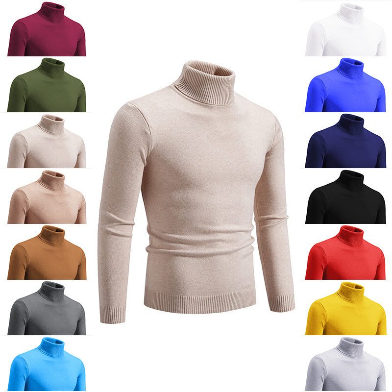 Pull Col Montant en Coton pour Homme - View 3