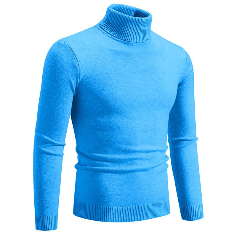 Pull Col Montant en Coton pour Homme
