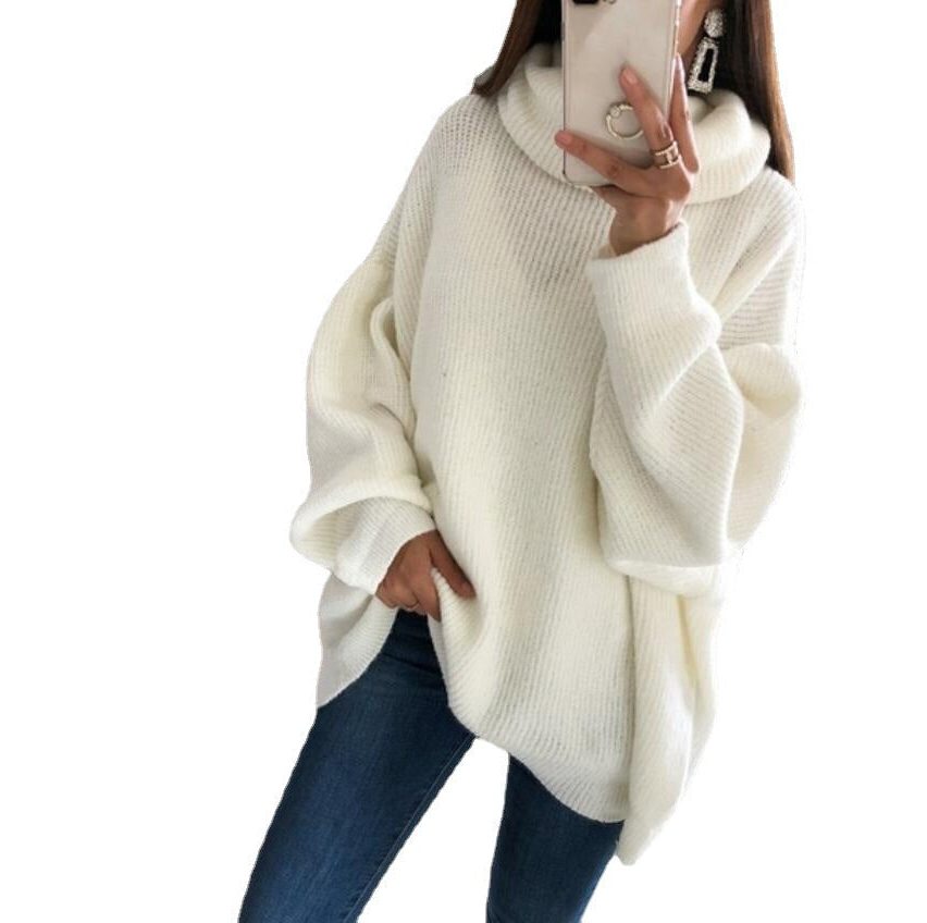 Pull à Col Montant Oversize pour Femme