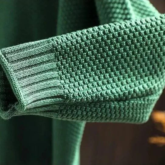 Pull à Col Montant Tricoté pour Femme