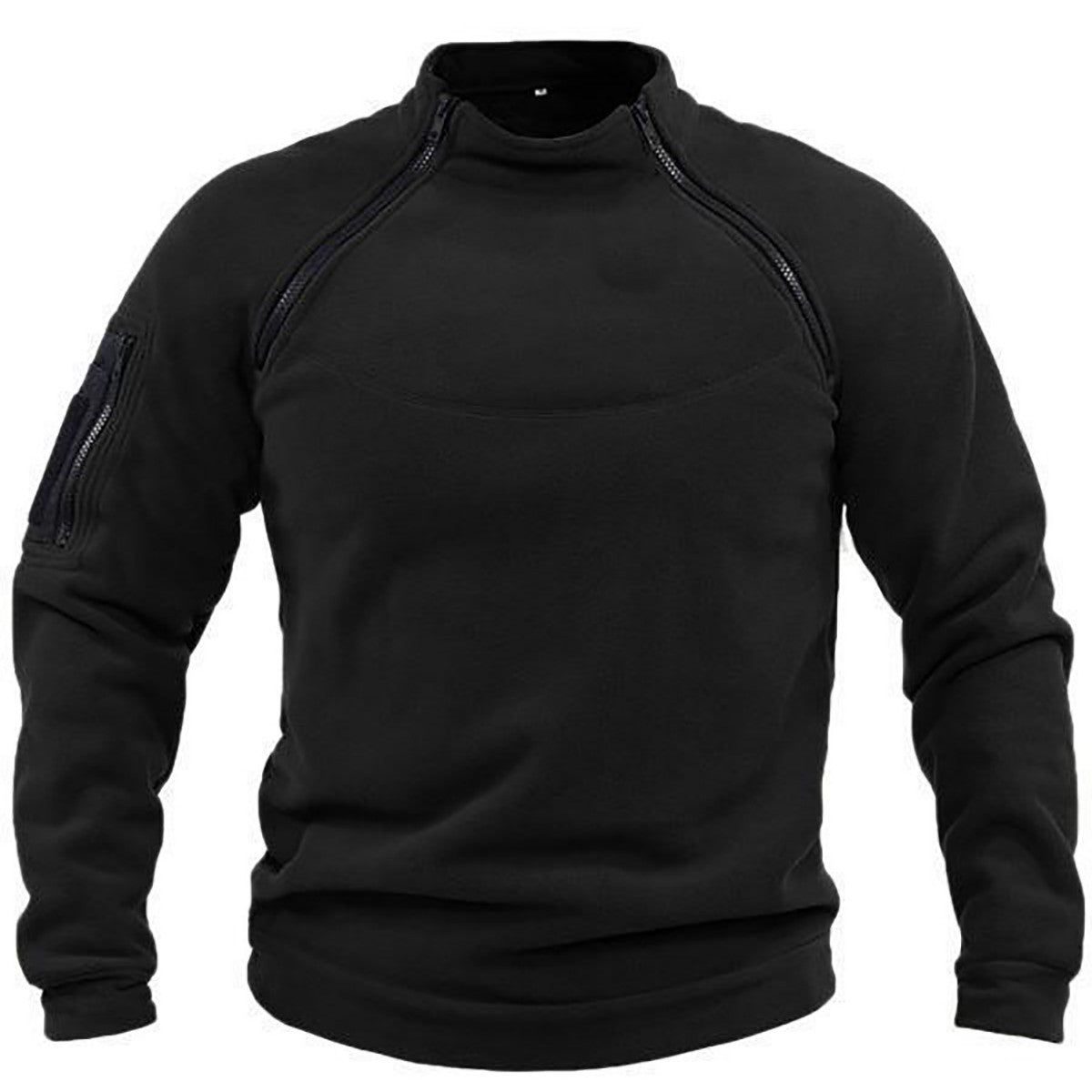 Pull Polaire Col Montant avec Poches pour Homme - View 5