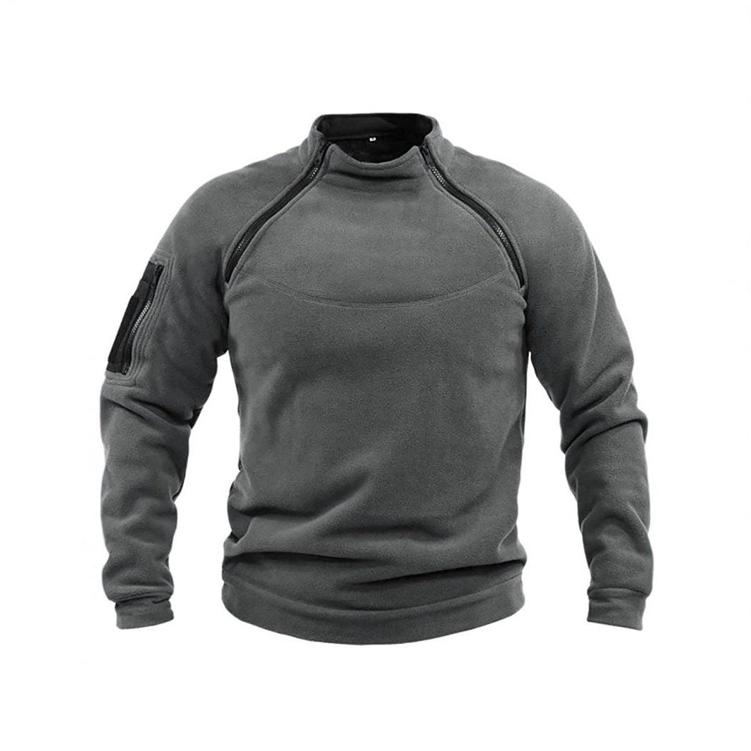 Pull Polaire Col Montant avec Poches pour Homme - View 3