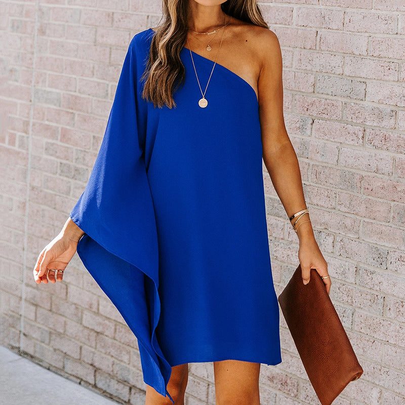 Robe de Cocktail Asymétrique une Épaule pour Femme - View 3