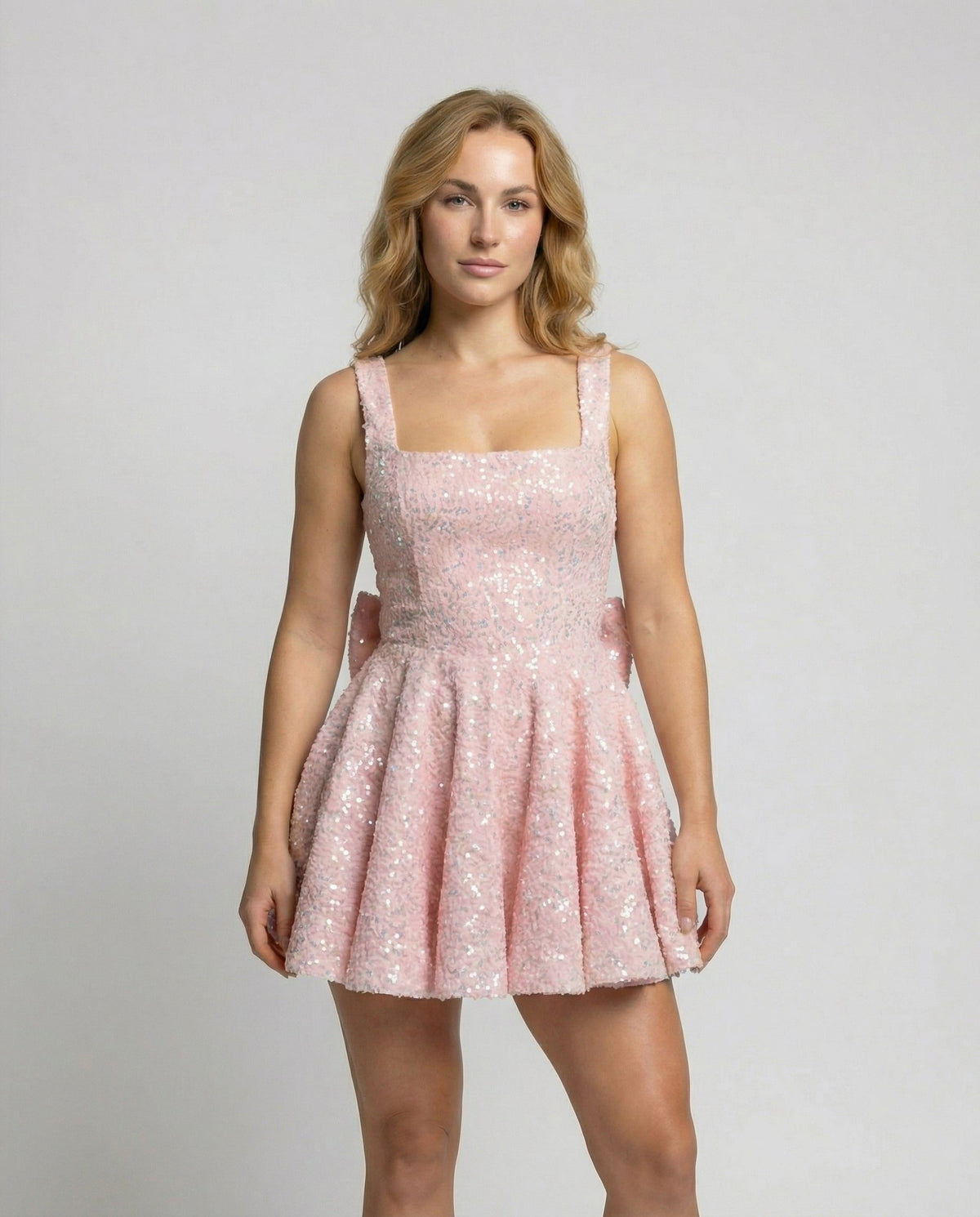 Robe de Cocktail Évasée sans Manches pour Femme