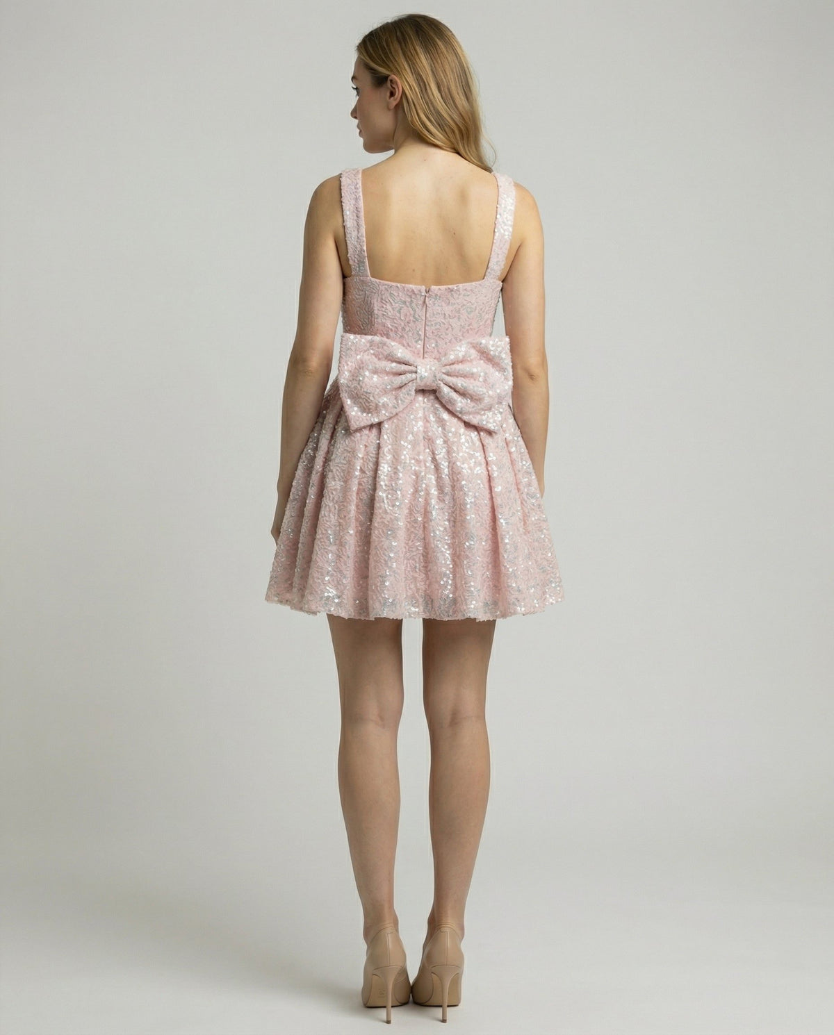 Robe de Cocktail Évasée sans Manches pour Femme - View 4