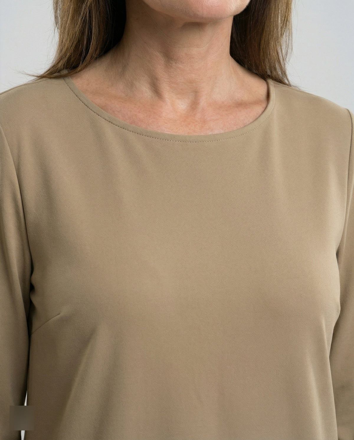 Robe Trapèze avec Manches Trois-Quarts pour Femme
