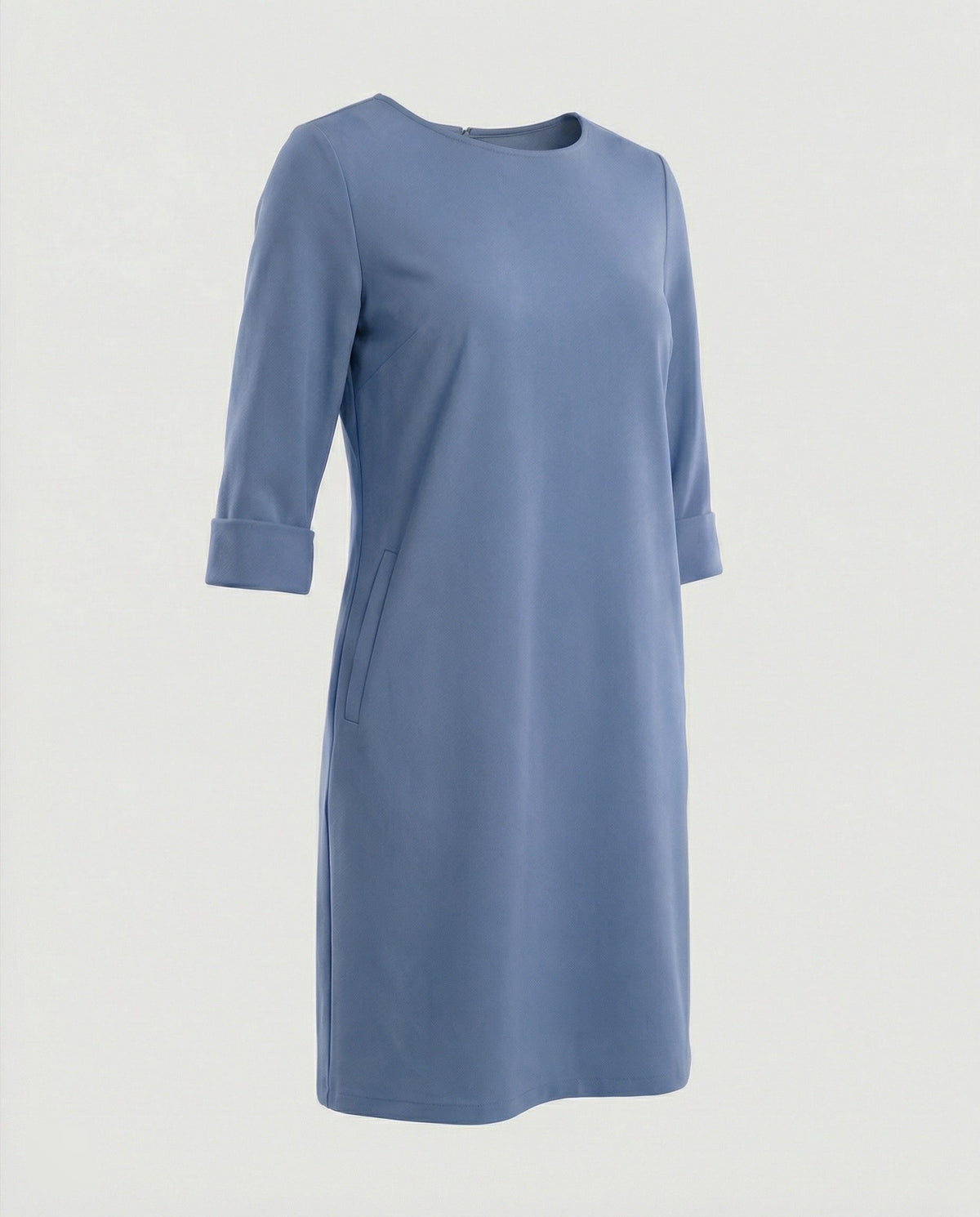 Robe Trapèze avec Manches Trois-Quarts pour Femme
