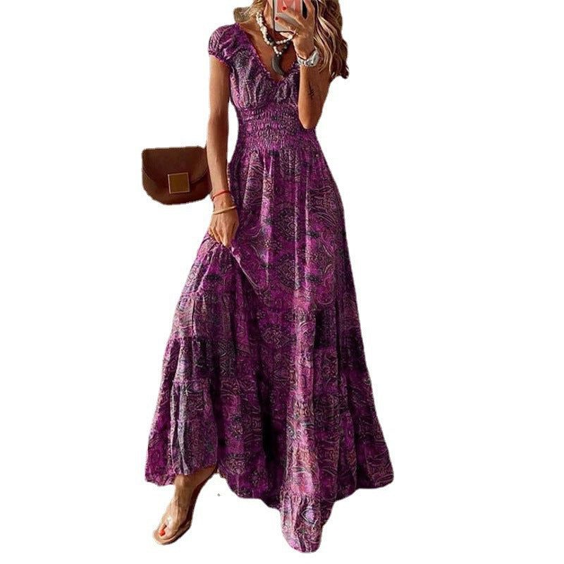 Robe Longue Bohème avec Volants pour Femme - View 7
