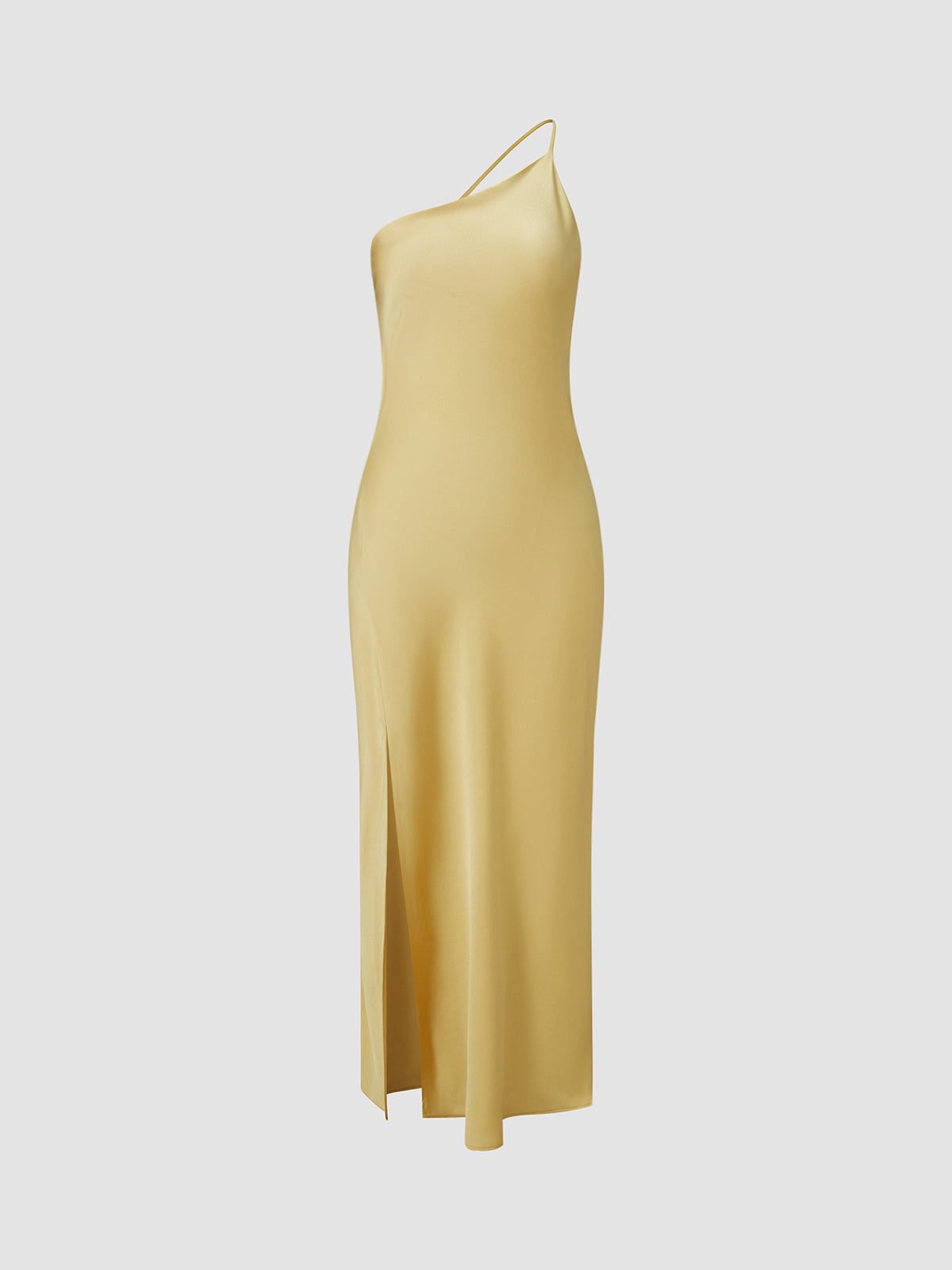 Robe Longue en Satin Dos Nu pour Femme - View 3