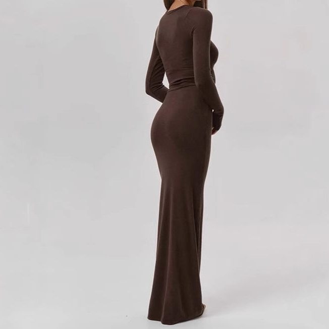 Robe Longue à Manches Longues pour Femme - View 2