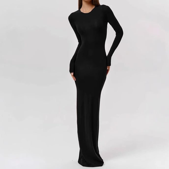 Robe Longue à Manches Longues pour Femme - View 3