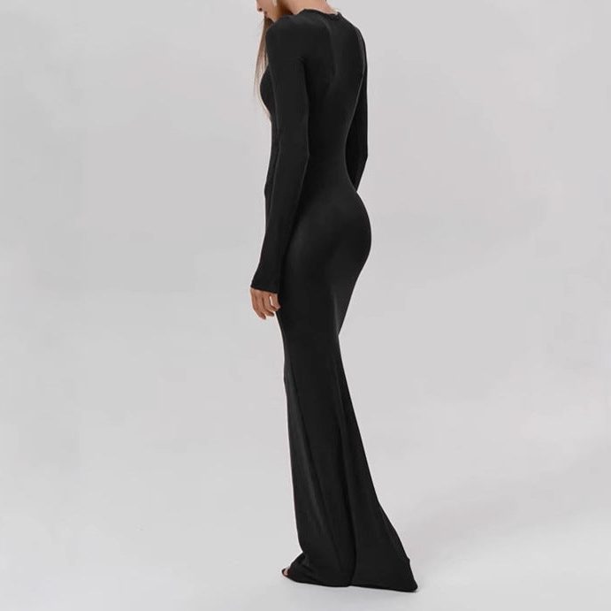 Robe Longue à Manches Longues pour Femme - View 4