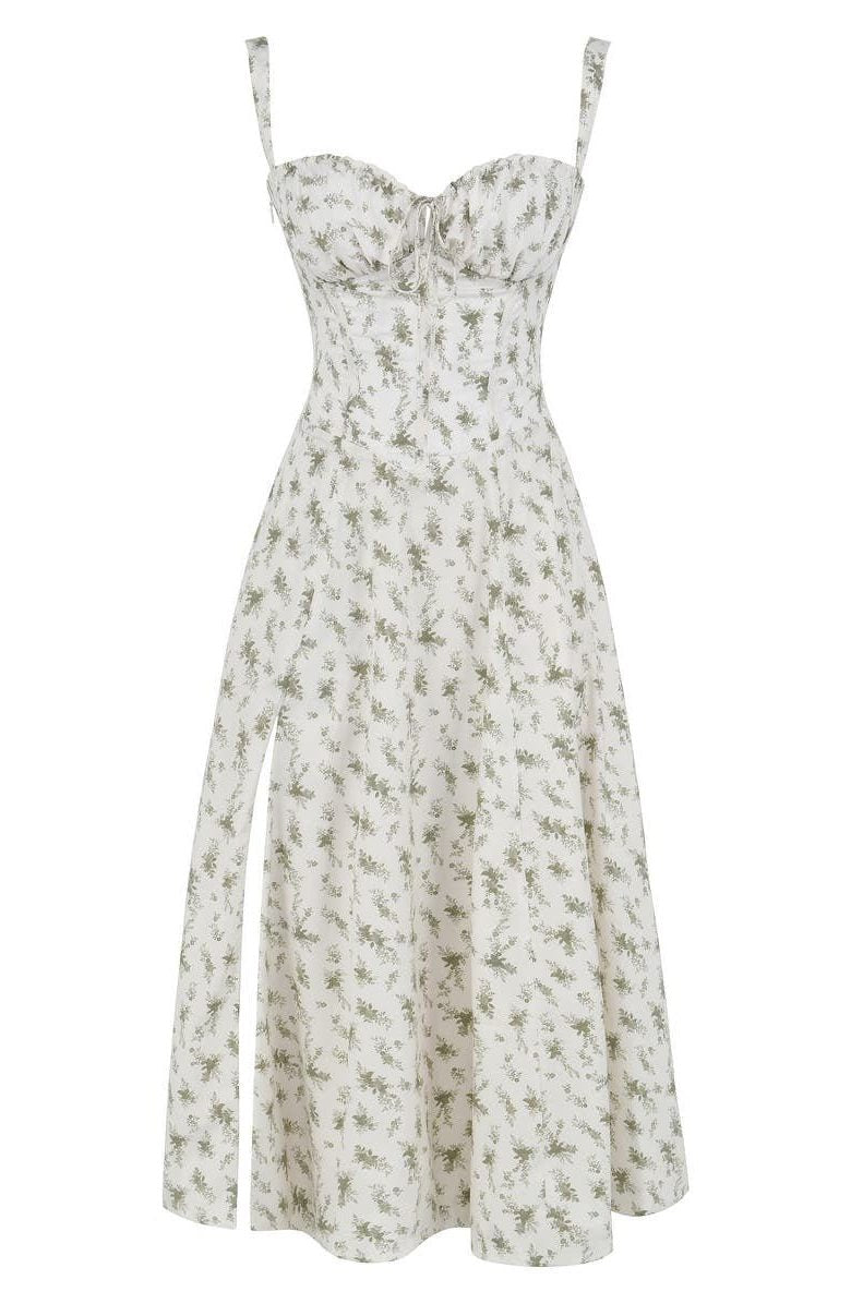 Robe Mi-Longue avec Fente pour Femme - View 8