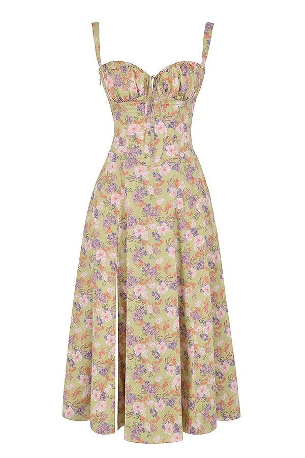 Robe Mi-Longue avec Fente pour Femme - View 9