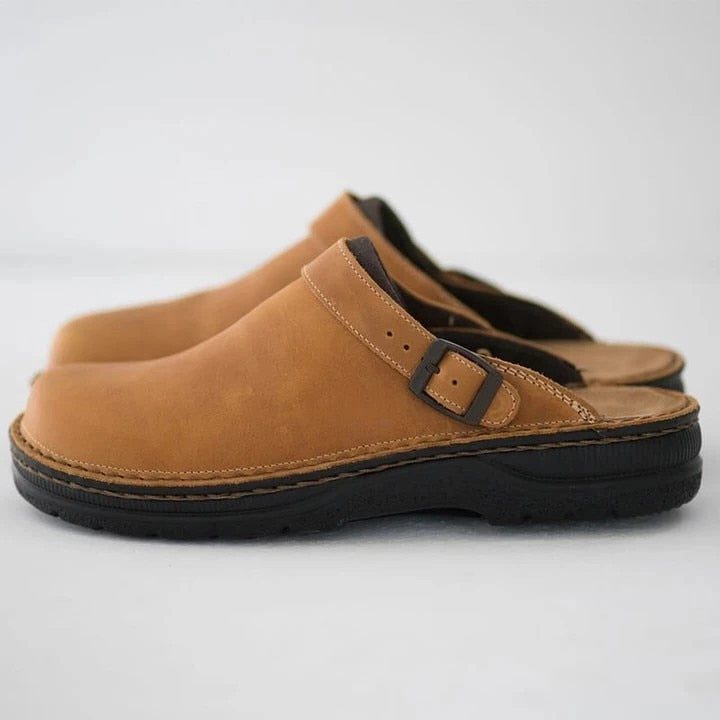 Sabot à Boucle avec Semelle Plateforme pour Femme - Kaki
