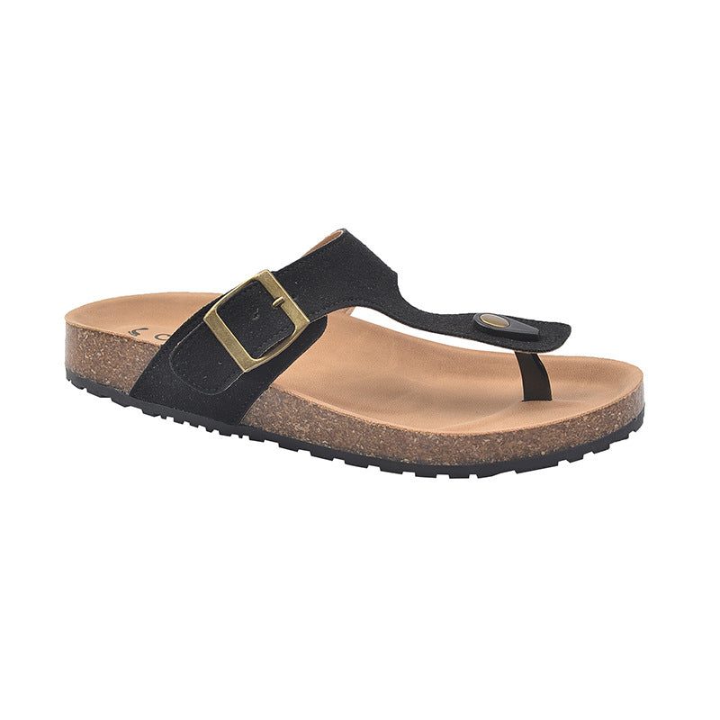Sandales à Bout Ouvert avec Talon Bloc pour Femme - Noir