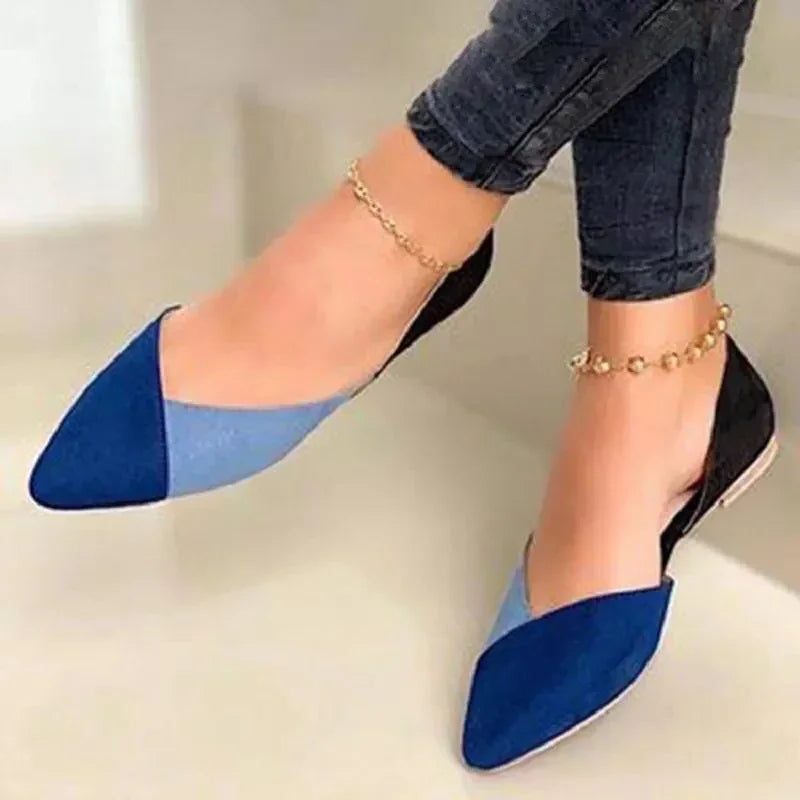 Sandales à Bout Pointu Plates pour Femme