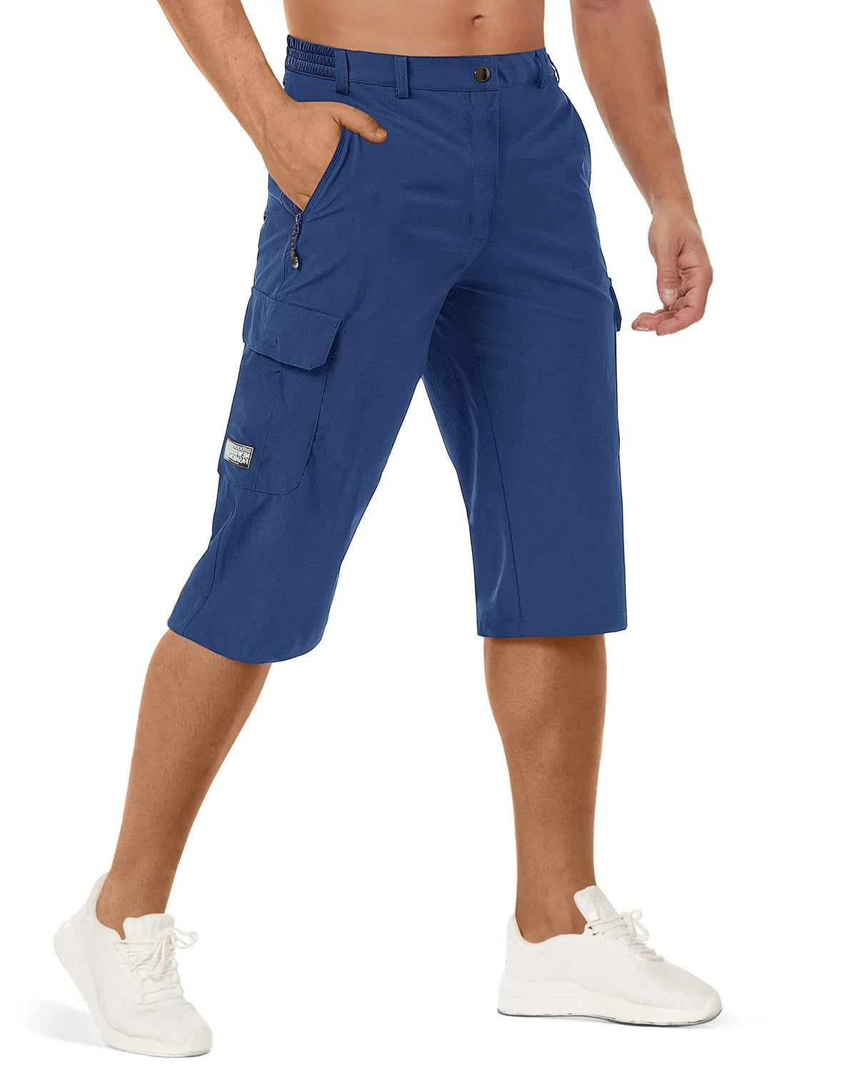 Short Cargo avec Poches Latérales pour Homme - Bleu royal