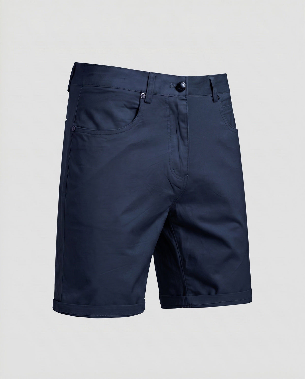 Short Chino à Revers pour Homme - Noir
