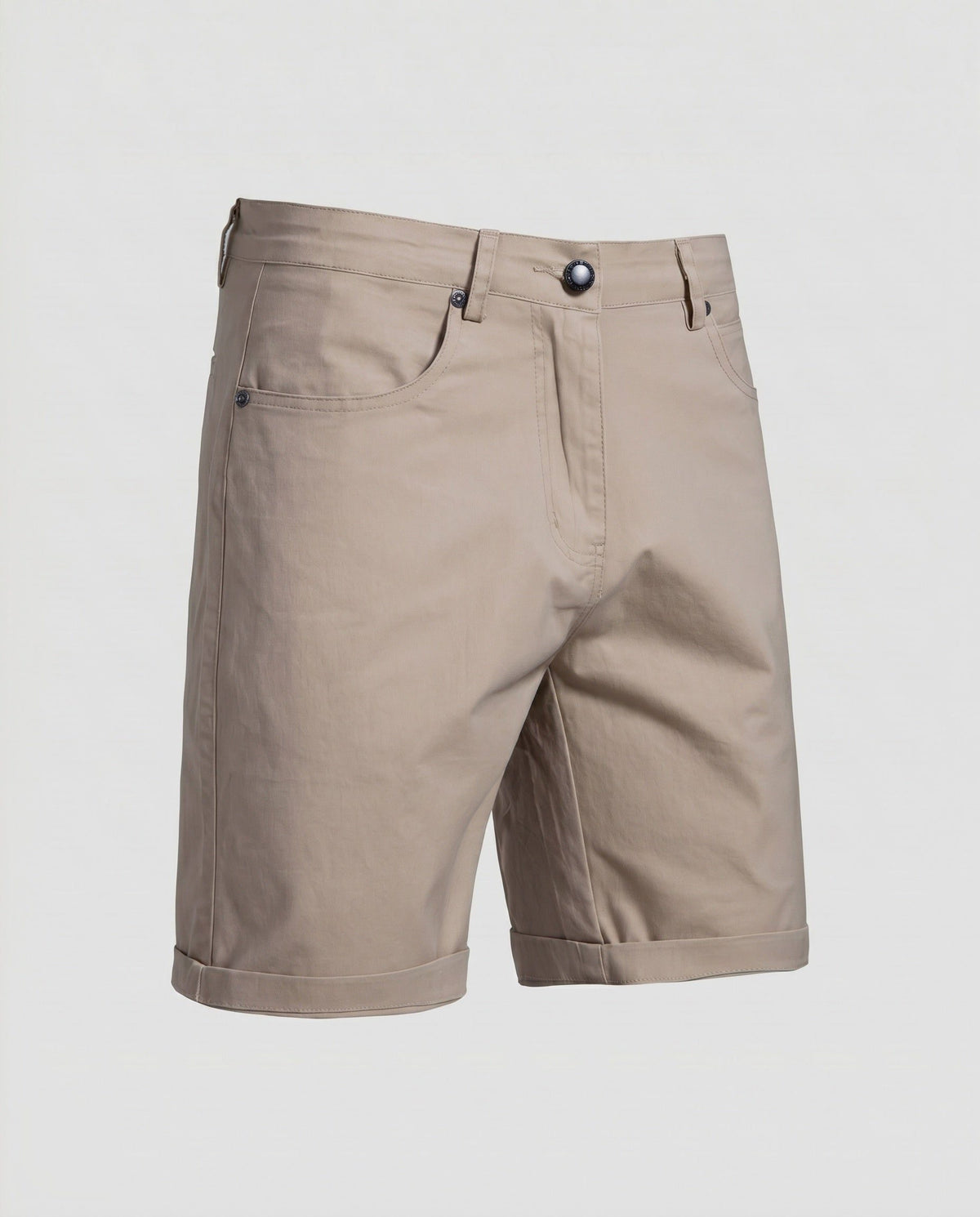 Short Chino à Revers pour Homme - Abricot