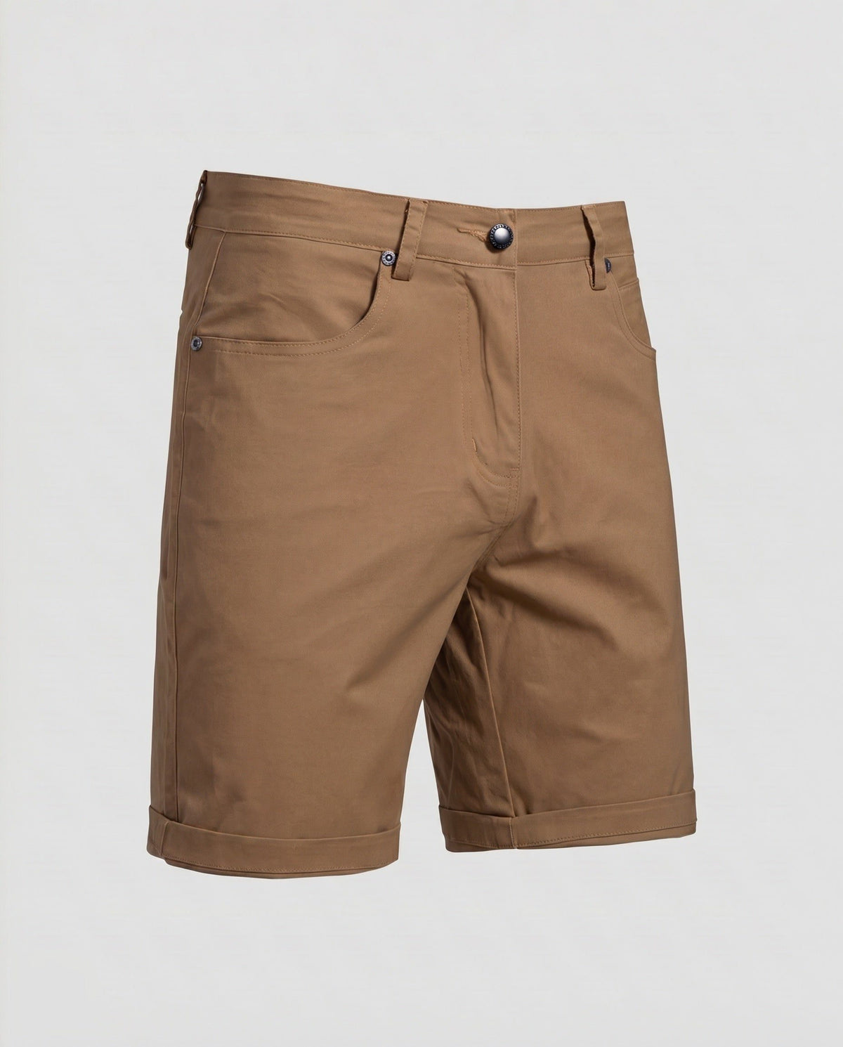 Short Chino à Revers pour Homme - Kaki