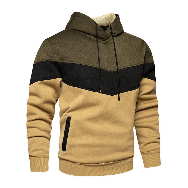 Sweat à Capuche Blocs de Couleur pour Homme