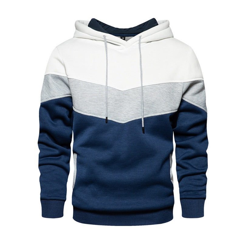 Sweat à Capuche Blocs de Couleur pour Homme - Blanc