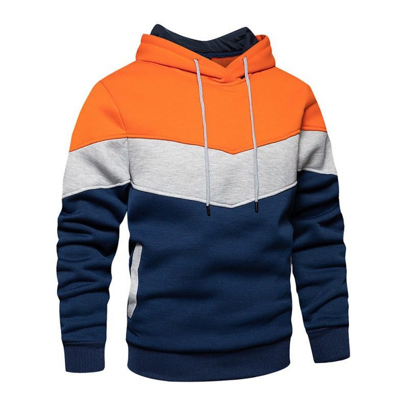 Sweat à Capuche Blocs de Couleur pour Homme