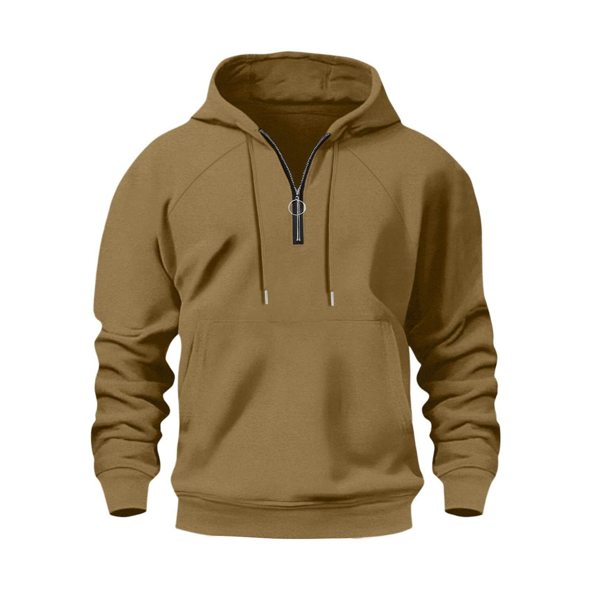 Sweat-Shirt à Capuche avec Demi-Fermeture Éclair pour Homme - View 4