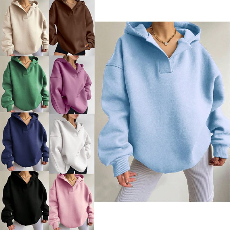 Sweat-shirt Oversize à Fermeture Éclair pour Femme