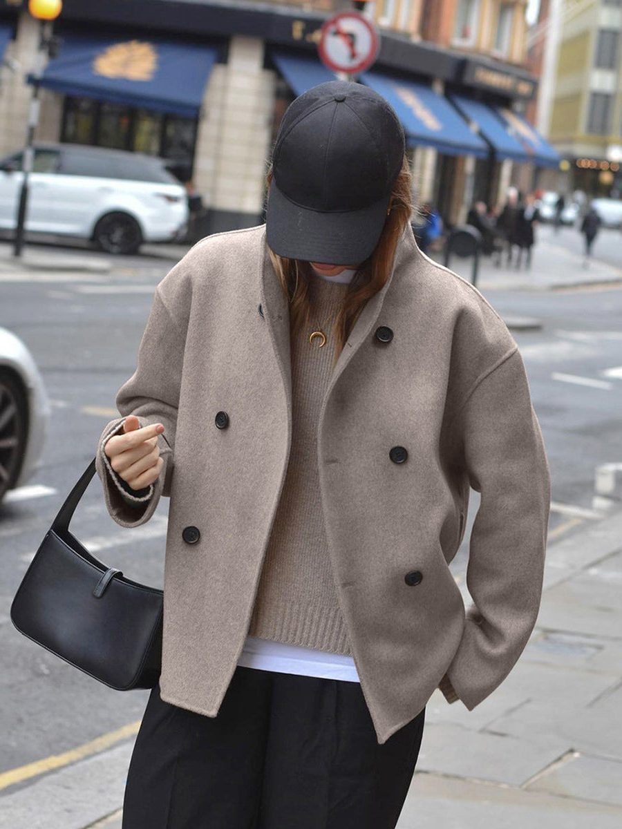 Veste Blazer Oversize Boutonnée pour Femme