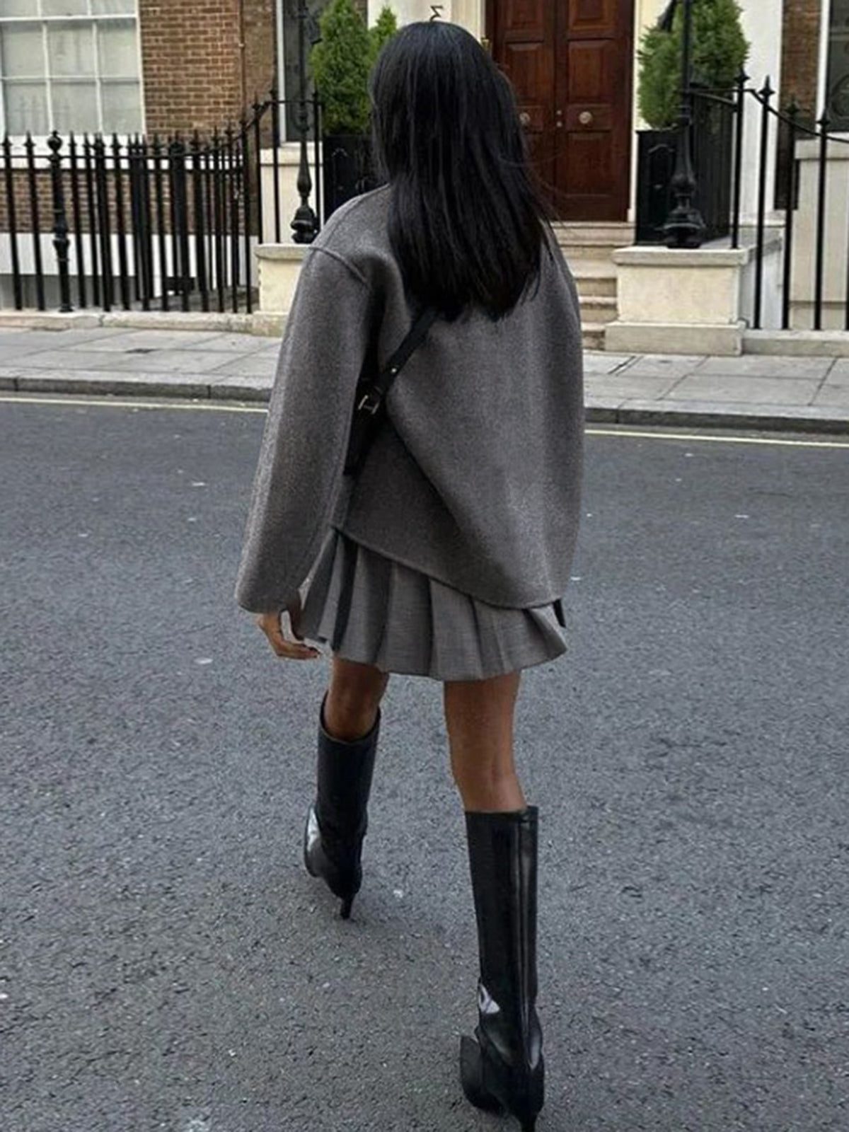 Veste Blazer Oversize Boutonnée pour Femme - View 4