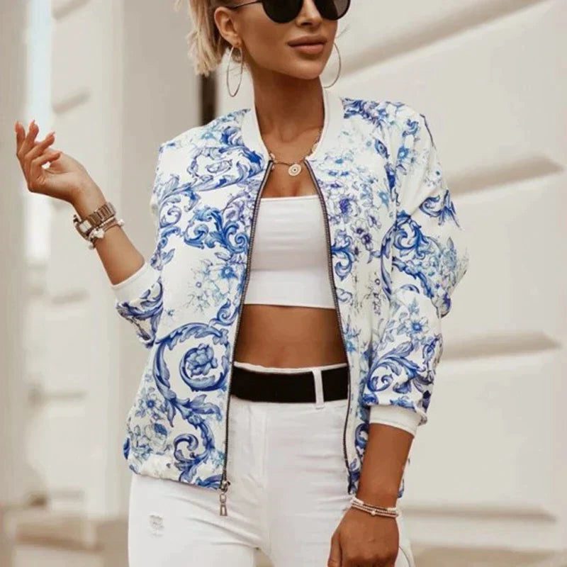 Veste Bomber à Motifs pour Femme