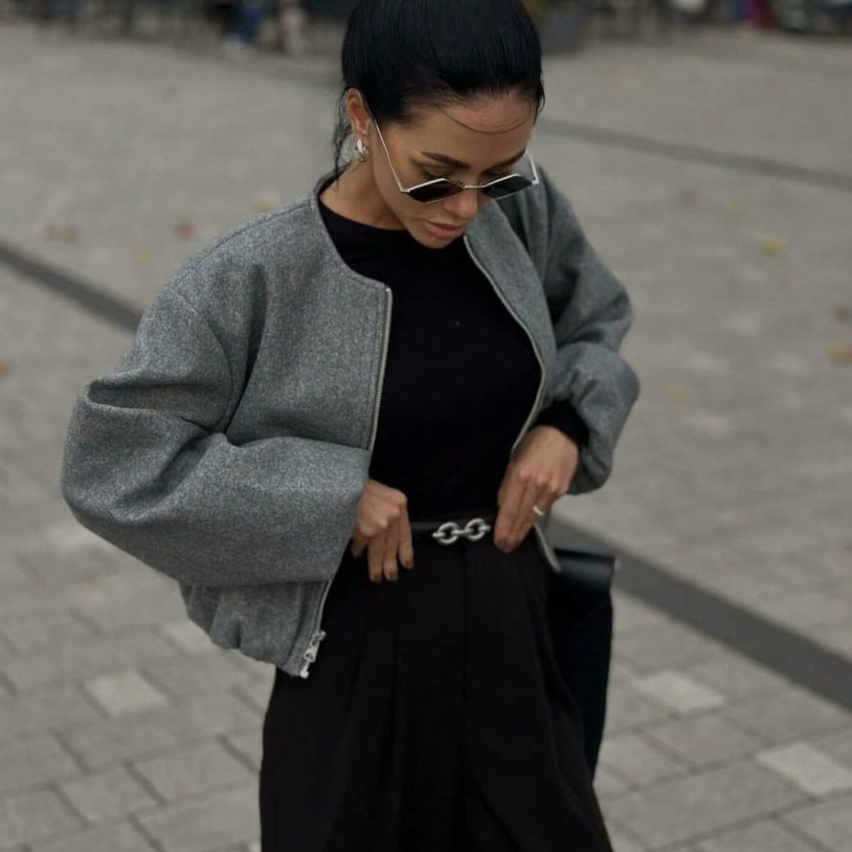 Veste Courte à Manches Voluminantes pour Femme - View 2