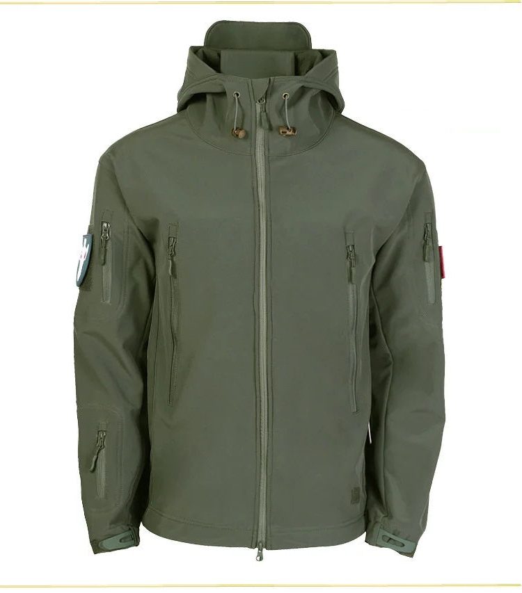 Veste Imperméable avec Col Montant pour Femme - Vert