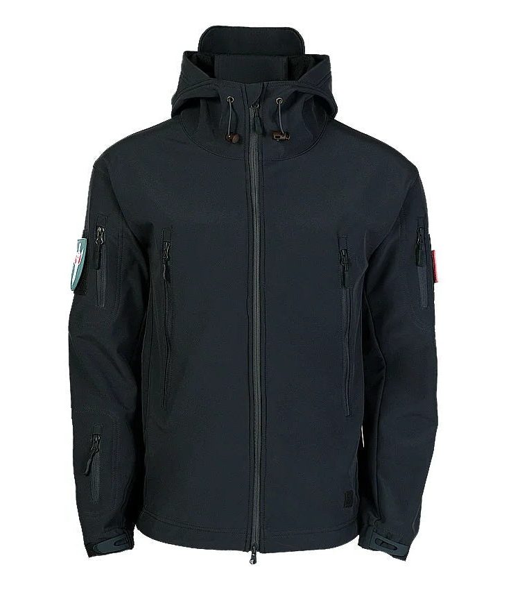 Veste Imperméable avec Col Montant pour Femme - Noir
