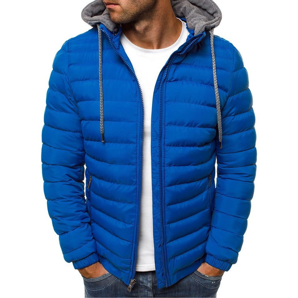 Veste Matelassée à Capuche Amovible pour Homme - View 8